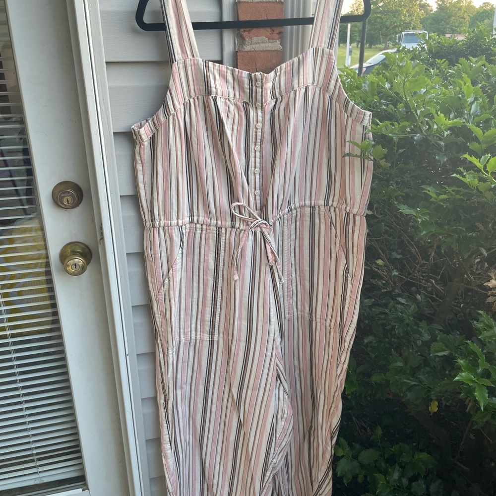 Old Navy Womens Striped Jumpsuit